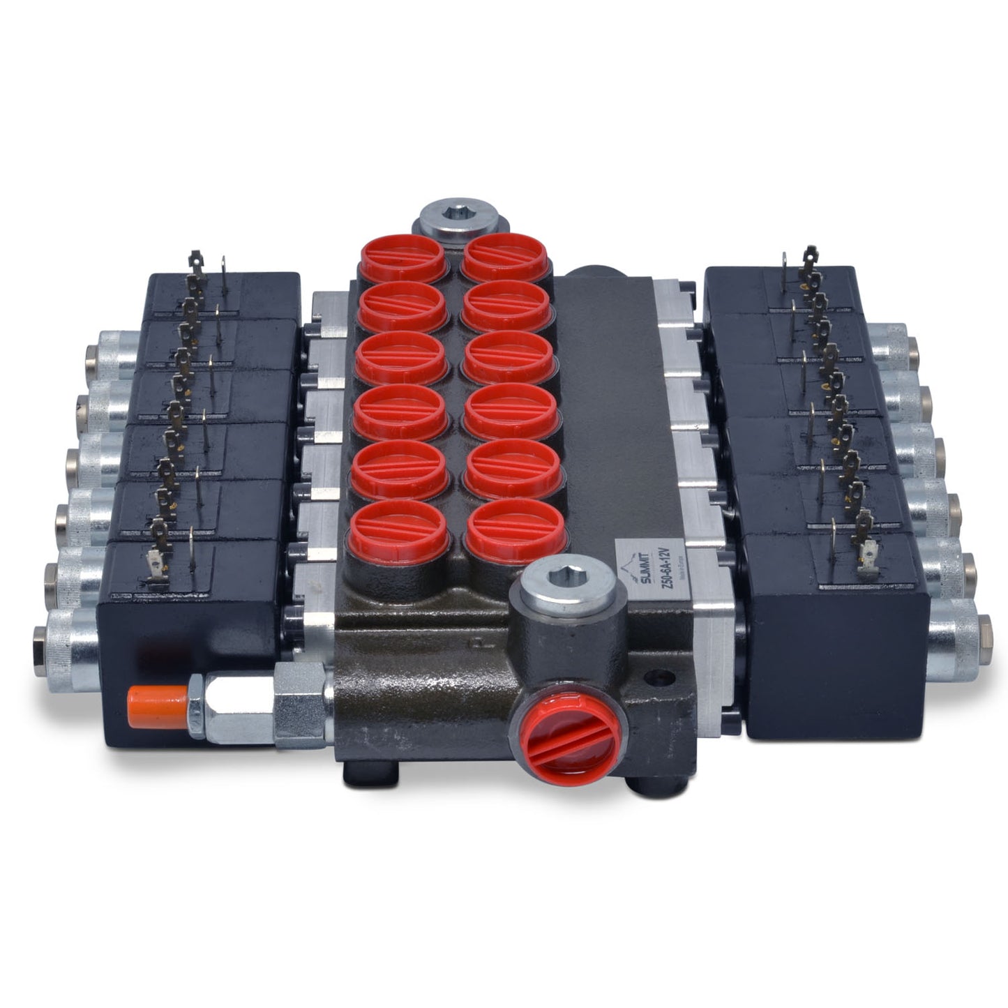 Hydraulic Monoblock Solenoid Directional Control Valve, 6 Spool, 13 GPM