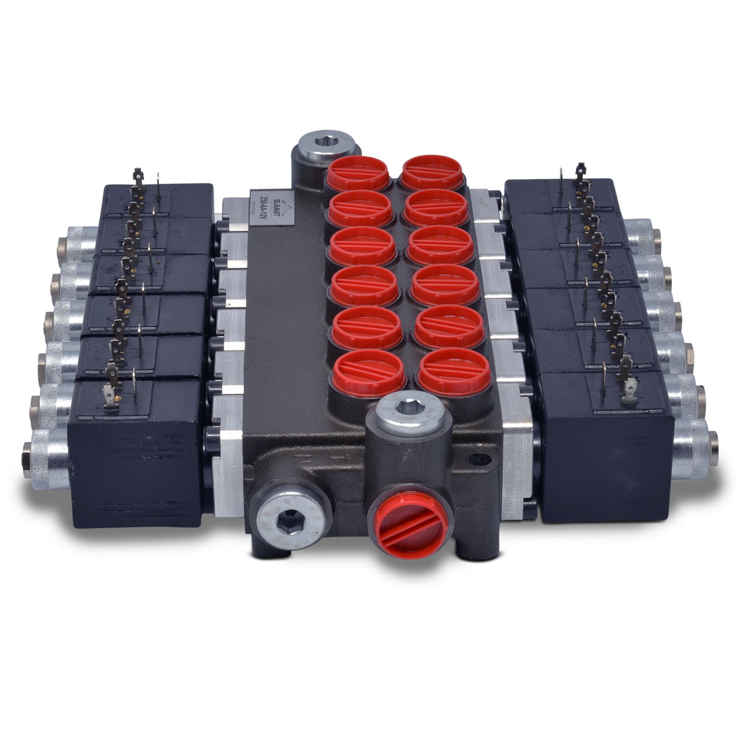 Hydraulic Monoblock Solenoid Directional Control Valve, 6 Spool, 13 GPM